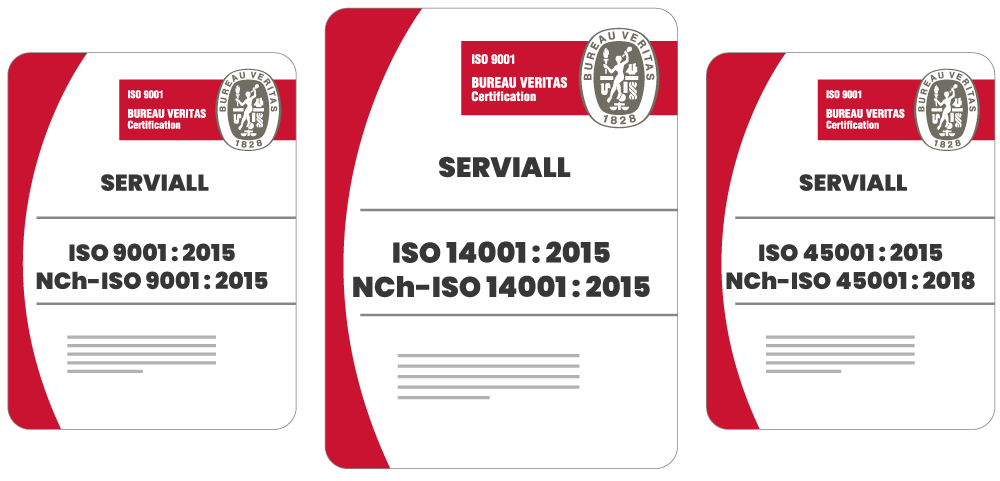 Certificaciones ISO de Serviall
