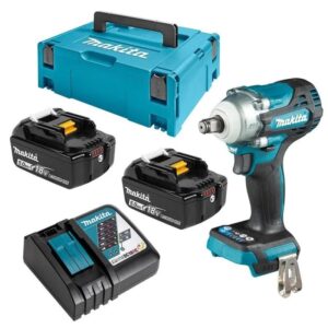 DTW300RTJ LLAVE IMPACTO INALAMB. 18V CUAD. 1/2" (MAX/TOR 330NM) INC. CARG Y 2 BAT. 5 AMP MAKITA