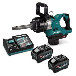 TW010GT201 LLAVE DE IMPACTO INALAMBRICA 40V CUAD.1" ANVIL LARGO 2715 NM (2 BAT. Y CARG) MAKITA