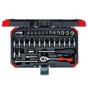 Juego de Dados CUAD. 1/4'' de 4 a 13MM (33PCS) Gedore - 3300051 GED. RED.