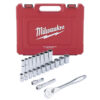 Juego de Dados de Fuerza Hexagonal CUAD. 1/2'' Pulg. 1/2'' a 1.1/16'' 22PC. Milwaukee - 48229410