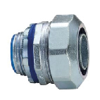 Conector Conduit Recto Galv. P/Flexible con PVC