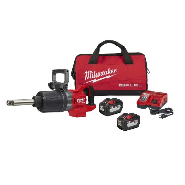 286922HD KIT Llave Impacto Htiw.de 1" Ambil Largo One Key Fuel M18 (1900-2000LB-Pie) 2BAT y Cargador Milwaukee
