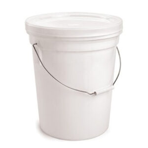 Balde 20 LT con Tapa Color Blanco