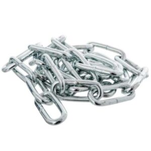 Cadena Eslabon Corto 6MM (1/4") Zincada (MT)