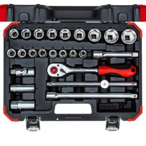 Ged.Red.Juego de Dados CUAD. 1/2'' 10 a 32MM 24PC. Gedore AL - 3300055