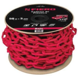 Cadena Pl&aacute;stica Color Rojo (Bolsa 50M)