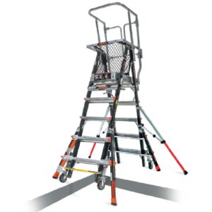 18509-240 Escalera LG Cage 5'-9' Iaa Fg W/Whl Lift Little Giant