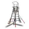 18515-240 Escalera LG Cage 8'-14' Iaa Fg W/Whl Lift Little Giant