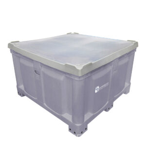 Durabin Industrial C/Tapa 1,2X1,2X0,7 MTS. Gris