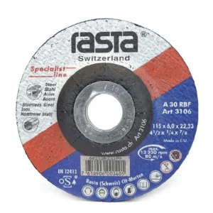 Disco de Desbaste Inox. para Metales de 4.1/2''X 1/4''X 7/8'' 1256RA Rasta - 803002