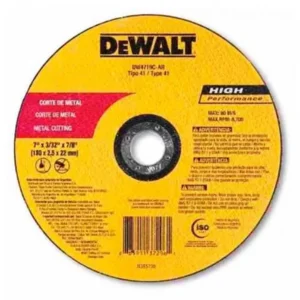 Disco de Corte Metal de 7'' X 3/32" X 7/8" Dewalt - DW4719C-AR