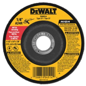Disco de Desbaste Metal de 4.1/2'' X 1/4" X 7/8" Dewalt - DW4514F-AR