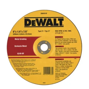 Disco de Desbaste Metal de 9'' X 1/4" X 7/8" Dewalt - DW4914F-AR