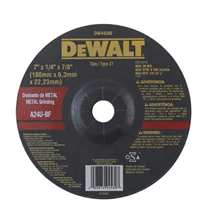 Disco de Desbaste Metal de 7''X1/4''X7/8'' Dewalt - DW44580