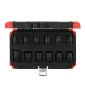 Ged. Red. Juego de Dados Impacto Milim. CUAD.1/2'' de 10 a 24MM (12PCS) Gedore Br - 3300574