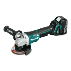 DGA458RTE ESMERIL ANGULAR INALAMB. 4.1/2" 8500 RPM HM 18V INC. CARG. Y 2 BAT.18V 5AMP MAKITA