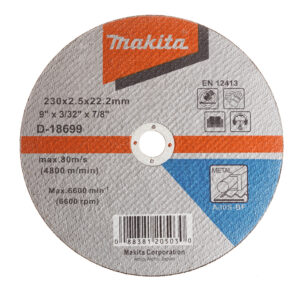 DISCO CORTE METAL 9 230 X 2.5 X 22.23 MMRECTO D18699 MAKITA