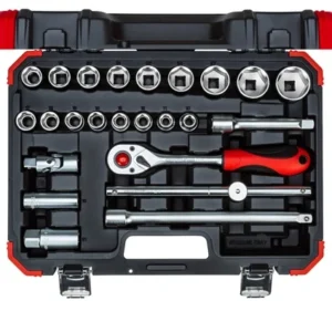 Ged.red.juego de Dados Cuad. 1/2'' 10 a 32MM 24PC. Gedore Al - 3300055