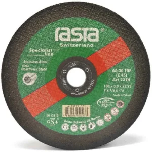 Disco de Corte Acero Inoxidable de 7" X 1/8" X 7/8" 2274ra 800506 Rasta