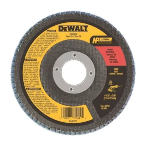 Disco de Zirconio Lija Traslapada de 4.1/2'' X 7/8" Grano 60 13.300 rpm Dewalt DW8308-AR