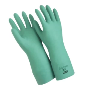 Guante de Nitrilo Verde Solvex Talla 8 37-175