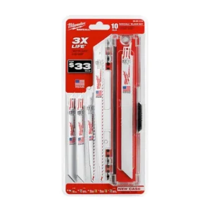 Juego de Hojas (10 Piezas) Estándar para Madera y Metal Sawzall 49-22-1110 Milwaukee