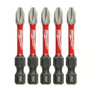 Set Puntas de Impacto (Power Bits) de 2" Phillips #2 (5pc) 48-32-4602 Milwaukee