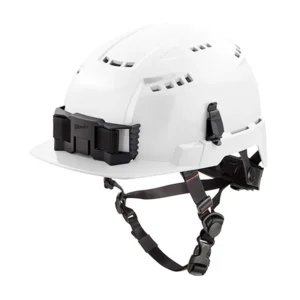 Casco Seguridad Blanco Ala Delantera con Accesorios Tipo Yaco Milwaukee