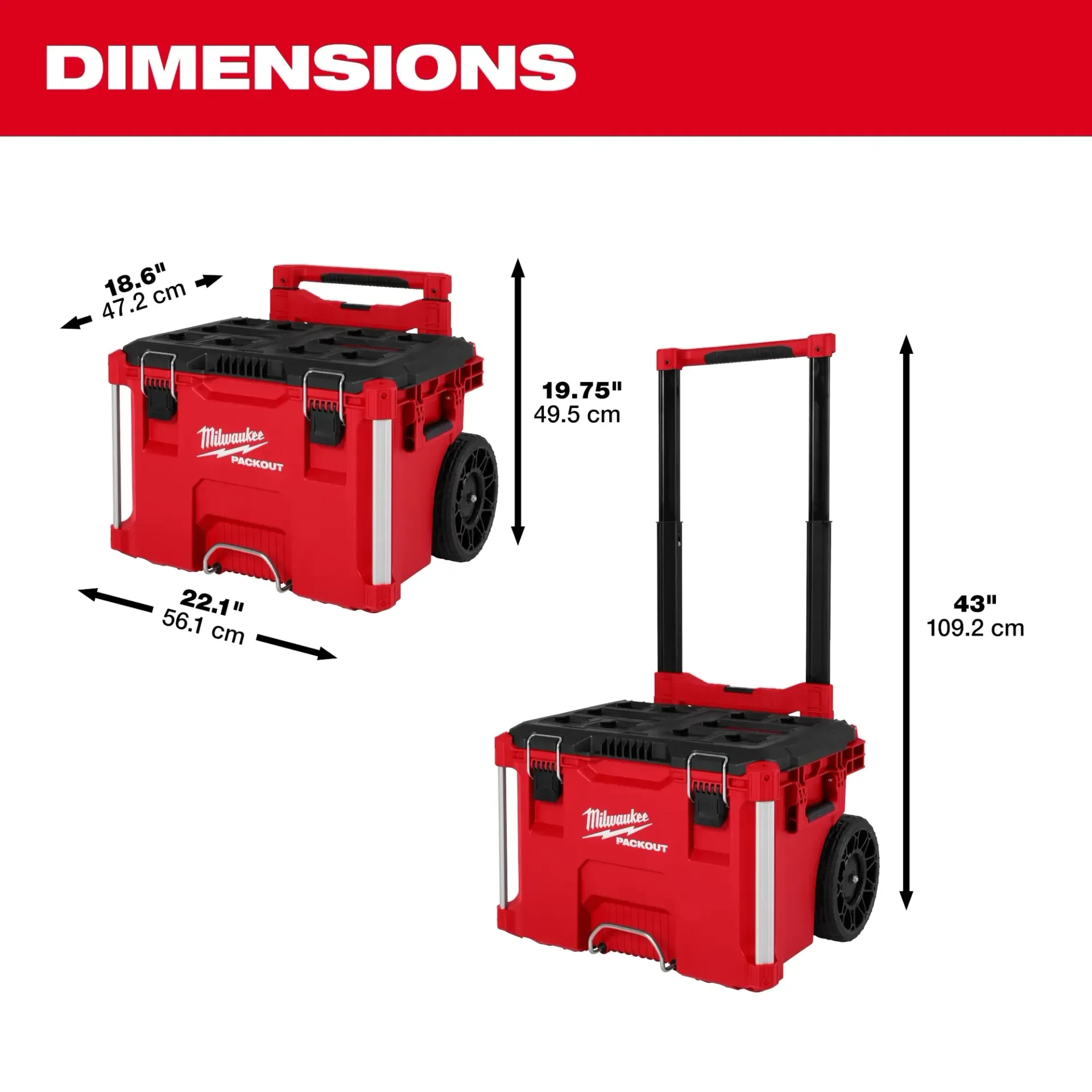 Caja Herramientas con Ruedas Packout 48-22-8427 Milwaukee - Imagen 2