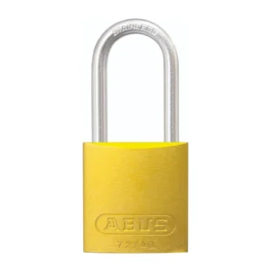Candado Bloqueo Aluminio 72/40 HB40 Kd Rtn Amarillo Grabado Abus 73363-5