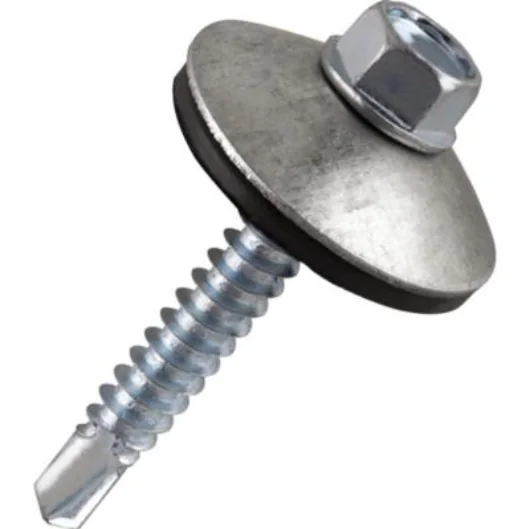 Tornillo Autoperforante Hexagonal con Golilla Ac y Neopreno #14 Zincado Genérico