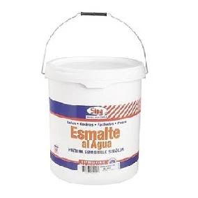 Pintura Esmalte Al Agua Gris RAL7037 Tineta 20lt