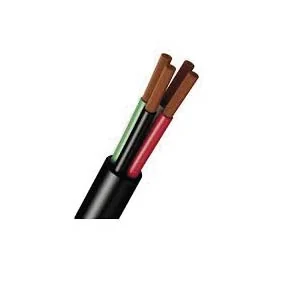 Cable El&eacute;ctrico Multiflex 4 X 12awg Negro