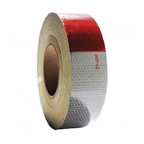 Cinta Reflectante Bicolor (Blanco /rojo) 50,24cm X 45,7mt