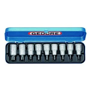 Juego de Dados Torx Cuadrado 1/2 (9pcs) Gedore Br