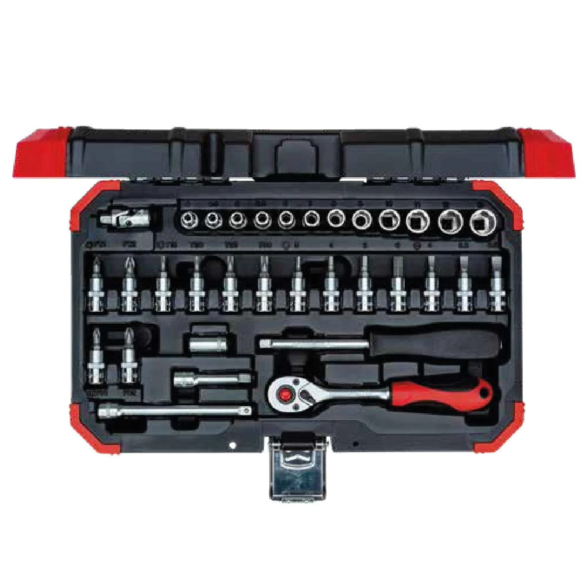 Gedore Reducci&oacute;n Juego de Dados Cuadrado 1/4'' de 4 a 13mm (33pcs) Gedore Al