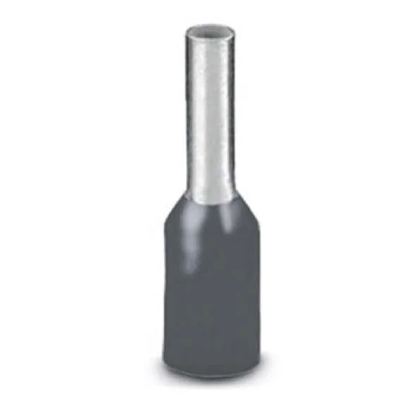 Terminal Ferrule Ais Gris 4.0mm 12awg (Bolsa 100uni.)