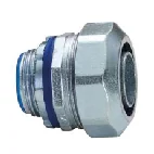 Conector Conduit Recto Galvanizado 25mm para Flexible con PVC