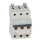 Interruptor Magnetot&eacute;rmico DX3 6/10ka Tripolar 10a Curva C 407857 Legrand