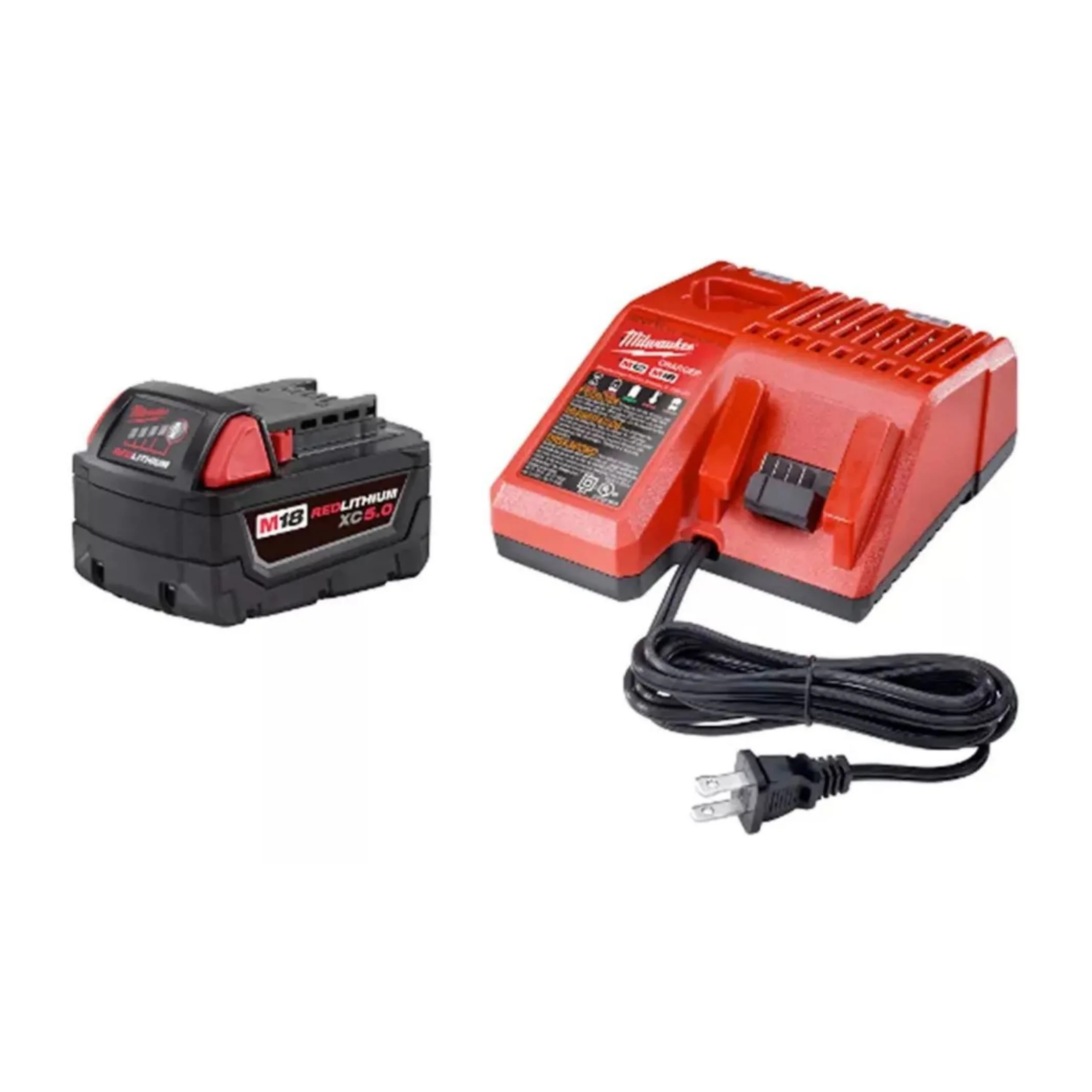 Kit Inicio Cargador Rápido y Batería XC5 M18 Milwaukee