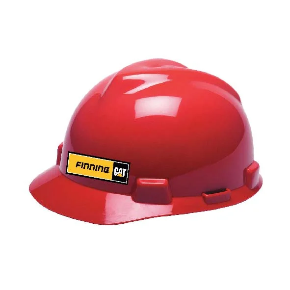 Casco Rojo V-guard con Logo Finning