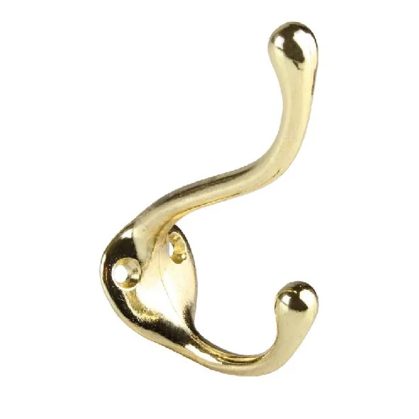 Gancho Percha Doble de 100mm Bronceado (Vertical)