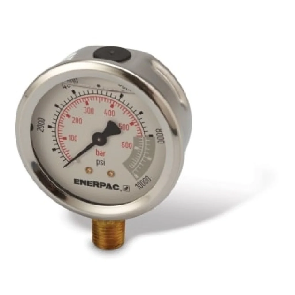 Manometro de Glicerina de 63mm X 1/4"np de 700bar/10000psi G2535L Enerpac