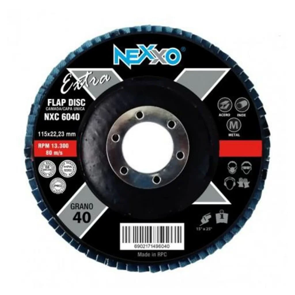Disco Zirconio Inoxidable de 4.1/2"x7/8" Grano 120 21dfca60120 Nexxo