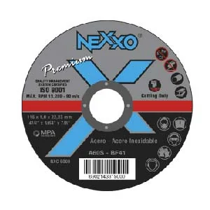 Disco de Corte Inoxidable de 4.1/2" X 3/64" X 7/8" 21dcca5000 Nexxo