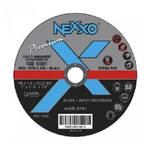 Disco de Corte Inoxidable de 7" X 1/16" X 7/8" 21dcca5010 Nexxo
