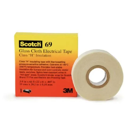 Cinta Fibra de Vidrio Aislante 69 1/2'' X 7 Mil X 33m 80018002420 3M