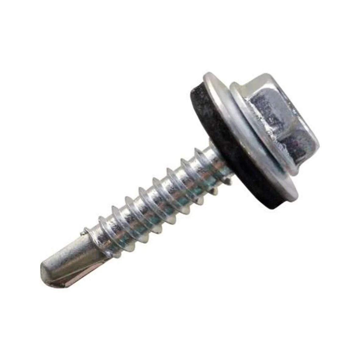 Tornillo Autoperfo.Hexagonal con Golilla Ac y Neopreno #12 X 3/4'' Zincado