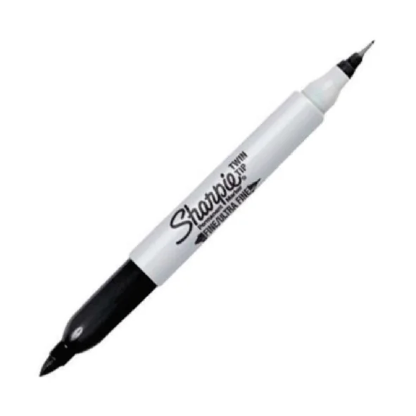 Marcador Multiuso Sharpie Negro Doble PU